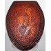 Hand Carved Leather Bronco Rider Toilet Seat Cover